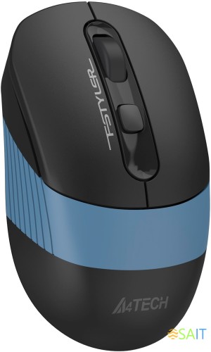 Мышь A4Tech Fstyler FB10CS черный/синий оптическая 2000dpi silent беспров. BT/Radio USB 4but (FB10CS USB ASH BLUE)