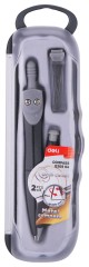 Циркуль Deli EG20904 металл в компл.:набор грифелей