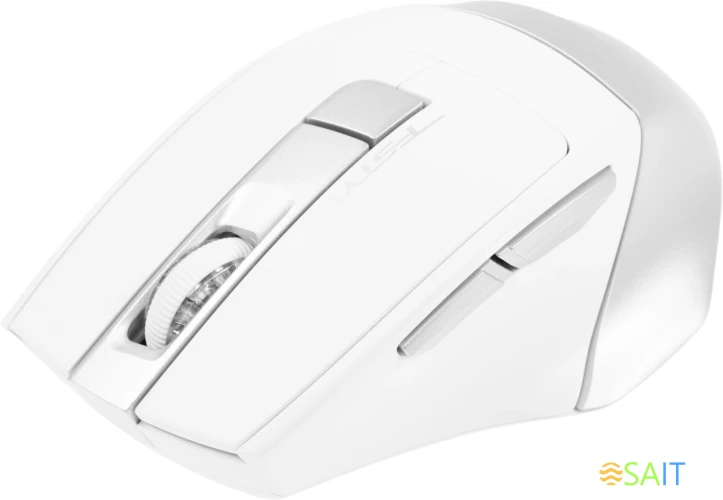 Мышь A4Tech Fstyler FB35 белый/серый оптическая 2000dpi беспров. BT/Radio USB для ноутбука 6but (FB35 ICY WHITE)