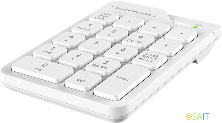 Числовой блок A4Tech FGK21C белый USB беспроводная slim для ноутбука