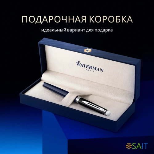 Ручка роллер Waterman Hemisphere Colour Blocking (2202849) черн/синий F черн. черн. подар.кор.