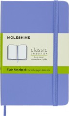 Блокнот Moleskine CLASSIC QP012B42 Pocket 90x140мм 192стр. нелинованный твердая обложка голубая гортензия