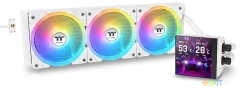 Система водяного охлаждения Thermaltake MAGFloe 420 Ultra Snow ARGB Soc-AM5/AM4/1200/1700/1851 белый 4-pin 34.5dB Al+Cu LCD Ret (CL-W452-PL14SW-A)