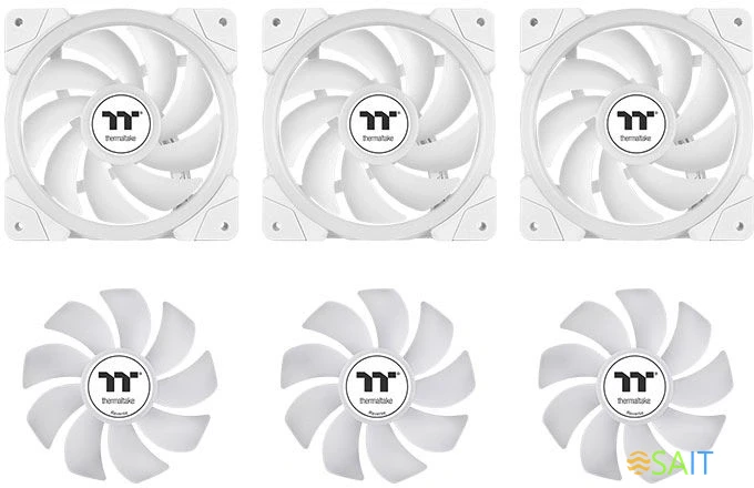 Система водяного охлаждения Thermaltake MAGFloe 420 Ultra Snow ARGB Soc-AM5/AM4/1200/1700/1851 белый 4-pin 34.5dB Al+Cu LCD Ret (CL-W452-PL14SW-A)