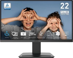 Монитор MSI 21.5&quot; Pro MP223 E2 черный VA LED 16:9 HDMI матовая 3000:1 250cd 178гр/178гр 1920x1080 100Hz DP FHD 2.4кг