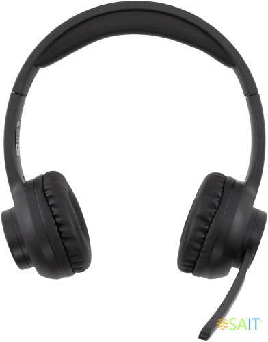 Наушники с микрофоном Оклик HS-M310 черный 1.5м накладные BT оголовье (1978706)