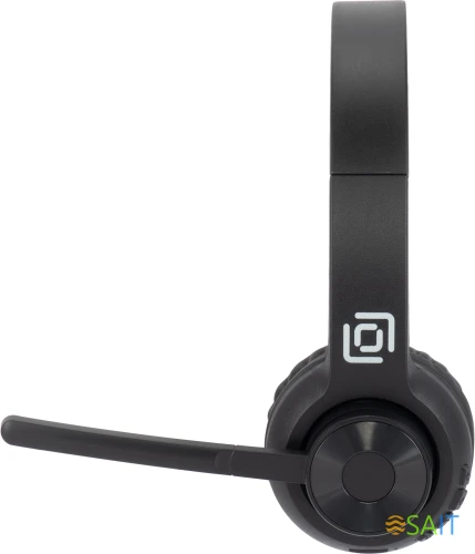 Наушники с микрофоном Оклик HS-M310 черный 1.5м накладные BT оголовье (1978706)