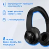 Наушники с микрофоном Оклик HS-M310 черный 1.5м накладные BT оголовье (1978706)