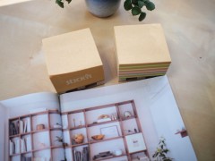 Блок самоклеящийся бумажный Stick`n 21816 76x76мм 400лист. коричневый Kraft Notes "палета"