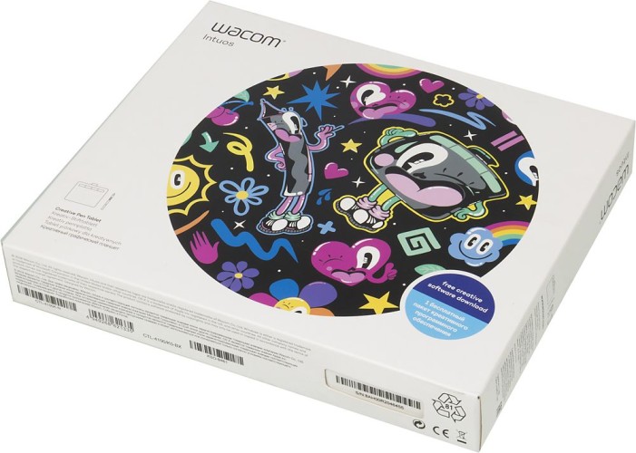 Графический планшет Wacom Intuos S CTL-4100K-N USB черный