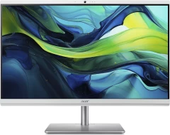 Моноблок Acer Aspire C27-195ES 27" Full HD Core Ultra 7 155U (1.7) 16Gb SSD512Gb Graphics CR Eshell GbitEth WiFi BT 65W клавиатура мышь Cam серебристый 1920x1080