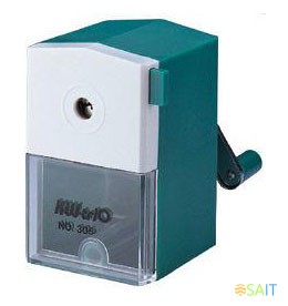 Точилка для карандашей механическая Kw-Trio 305Agrn 1 отверстие пластик зеленый