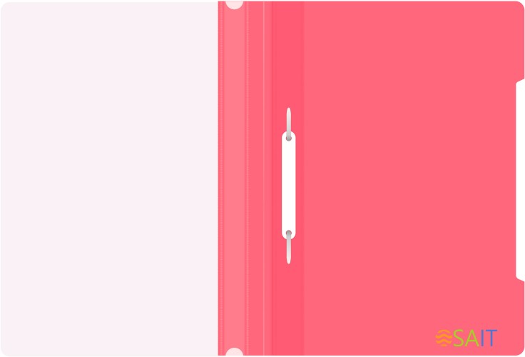 Папка-скоросшиватель Бюрократ -PS20PINK A4 прозрач.верх.лист пластик розовый 0.12/0.16