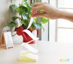 Блок самоклеящийся бумажный Stick`n 21395 76x76мм 100лист. 70г/м2 пастель желтый Z сложение