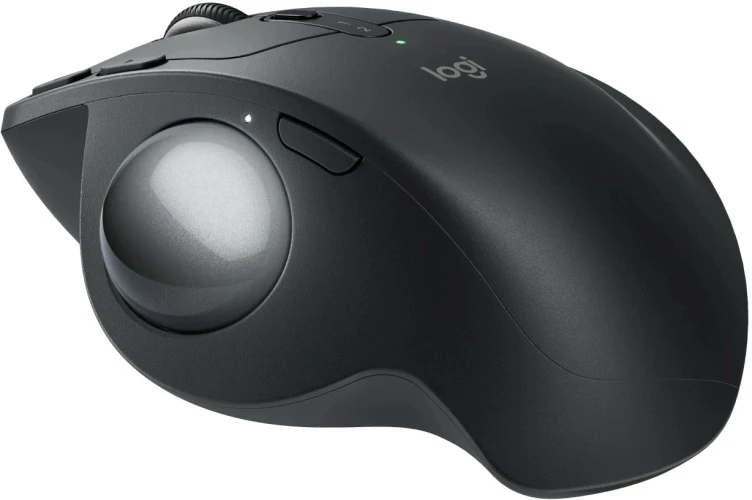Трекбол Logitech Trackball MX Ergo S графитовый оптическая 2048dpi silent беспров. BT/Radio USB 8but (910-007263)