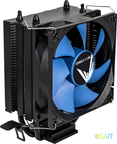 Устройство охлаждения(кулер) Formula Ice Boid 2PSDA Soc-AM5/AM4/1200/1700/1851 черный/синий 4-pin 17-34dB Al+Cu 100W Ret