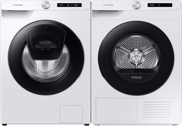 Сушильная машина Samsung DV90T5240AW/LP кл.энер.:A+++ макс.загр.:9кг белый