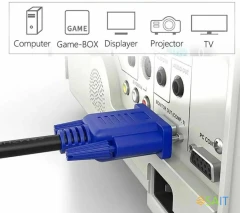 Кабель Premier 5-960B VGA (m) VGA (m) 1.5м (5-960B 1.5) феррит.кольца черный