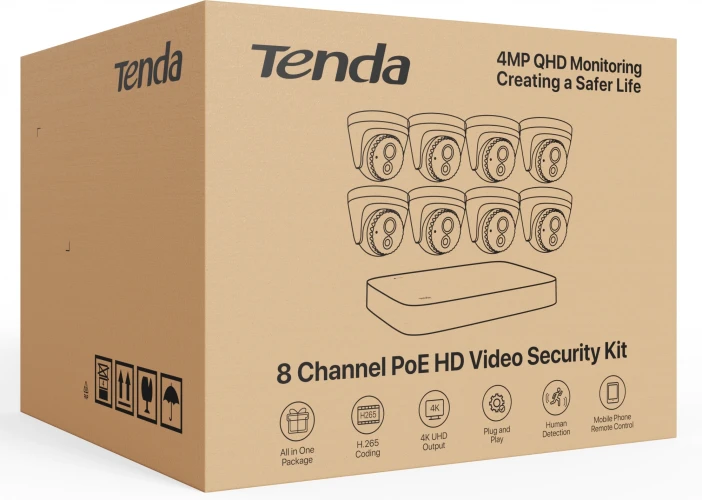 Комплект видеонаблюдения Tenda K8P-4CR