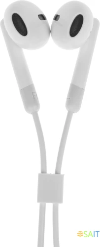 Гарнитура вкладыши Hoco M109 1.2м белый проводные в ушной раковине