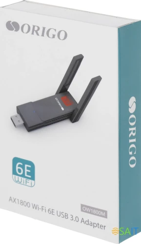 Сетевой адаптер Wi-Fi Origo OW1800M OW1800M/A1A AX1800 USB 3.0 (ант.внеш.несъем.) 2ант.