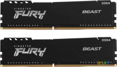Память DDR4 2x8Gb 3200MHz Kingston KF432C16BBK2/16-SP Fury Beast Black RTL Gaming PC4-25600 CL16 DIMM 288-pin 1.35В kit dual rank с радиатором Ret