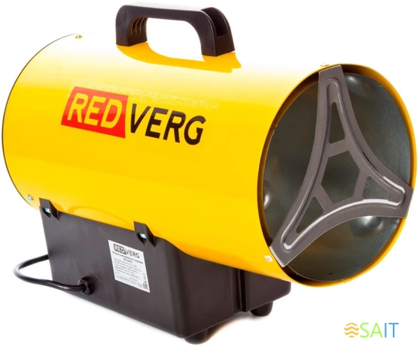 Тепловая пушка газовая RedVerg RD-GH12 1200Вт желтый/черный
