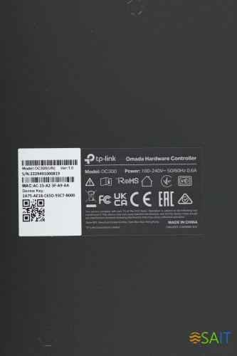 Контроллер TP-Link Omada OC300 10/100/1000BASE-TX черный