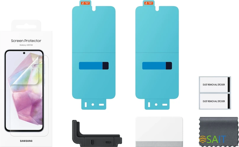 Защитная пленка для экрана Samsung прозрачный для Samsung Galaxy A35 прозрачная 2шт. (EF-UA356CTEGRU)