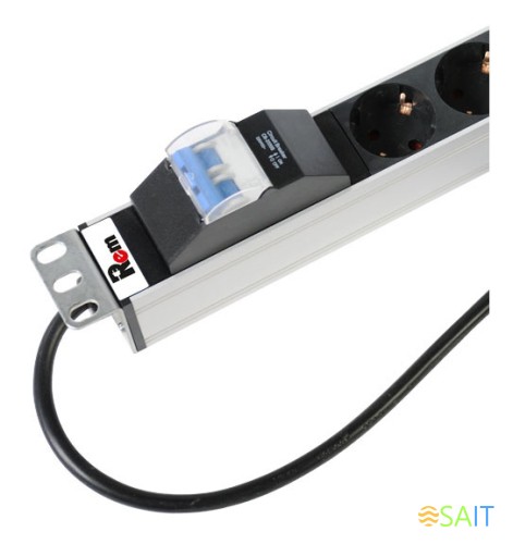 Блок распределения питания Rem R-16-10S-10C19-A-1420-3 верт.размещ. 10xSchuko 10xC19 базовые 16A Schuko 1.5м