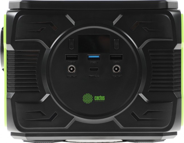Электростанция портативная Cactus CS-PCS144-EC5 40000mAh 5A 2xUSB черный/зеленый