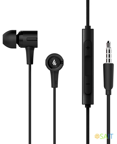 Гарнитура внутриканальные Edifier P205 1.2м черный проводные в ушной раковине