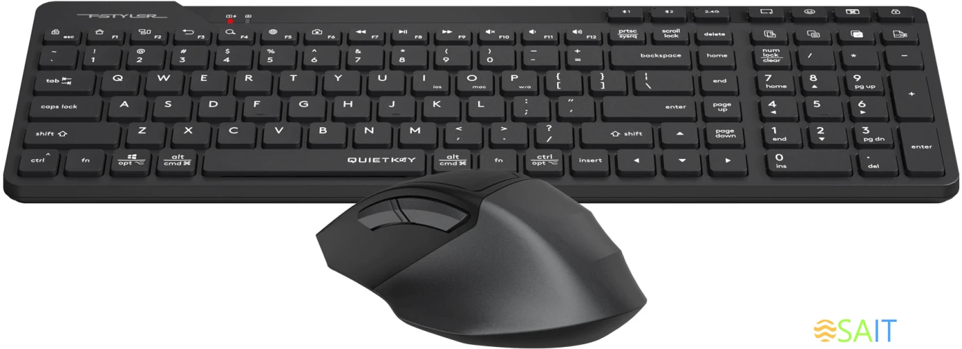 Клавиатура + мышь A4Tech Fstyler FB2800C Air2 клав:черный/серый мышь:черный/серый USB беспроводная Bluetooth/Радио slim