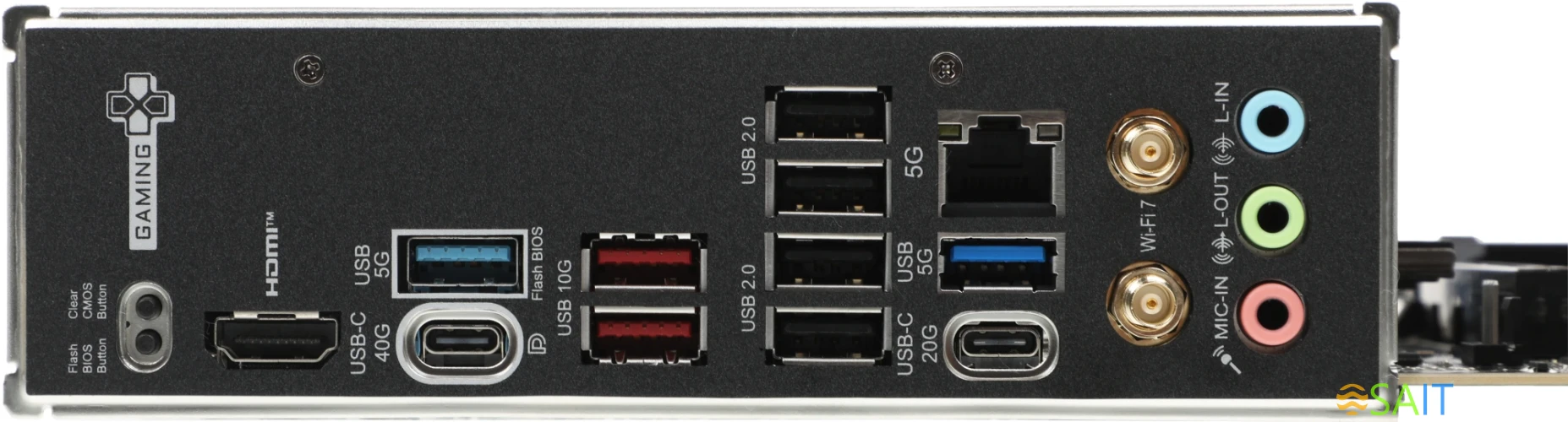 Материнская плата MSI X870E GAMING PLUS WIFI SocketAM5 AMD X870E ATX AC`97 8ch(7.1) 5Gigabit RAID+HDMI