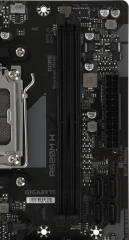 Материнская плата Gigabyte A620M H Socket AM5 AMD A620 2xDDR5 mATX AC`97 8ch(7.1) GbLAN RAID+HDMI+DP