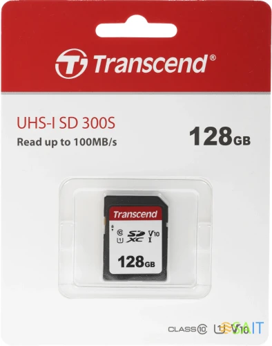 Флеш карта SDXC 128GB Transcend TS128GSDC300S w/o adapter