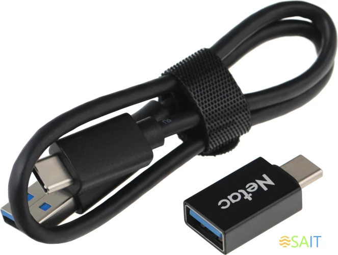 Накопитель SSD Netac USB-C 1Tb NT01Z9-001T-32BK Z9 1.8" черный