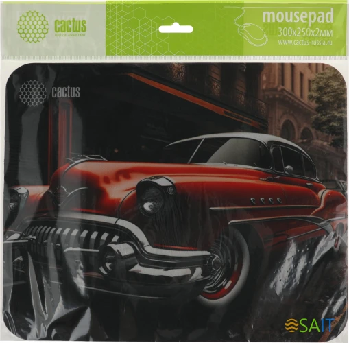 Коврик для мыши Cactus Red Car рисунок 300x250x2мм (CS-MP-P07M)
