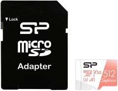 Флеш карта microSDXC 512GB Silicon Power SP512GBSTXDV3V20SP Superior + adapter