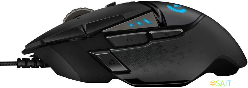 Мышь Logitech G502 Hero черный оптическая 25600dpi USB для ноутбука 9but (910-005474)