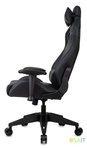 Кресло игровое Knight Outrid Smile черный эко.кожа с подголов. крестов. пластик