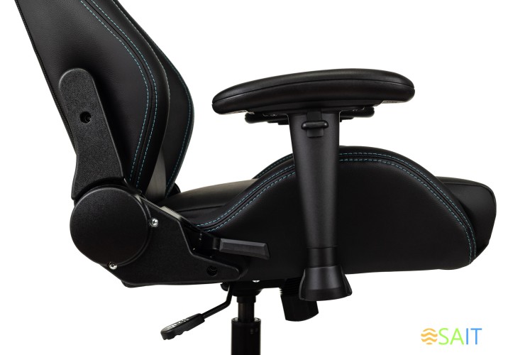 Кресло игровое Knight Outrid Smile черный эко.кожа с подголов. крестов. пластик