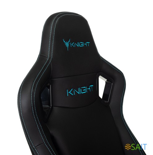 Кресло игровое Knight Outrid Smile черный эко.кожа с подголов. крестов. пластик
