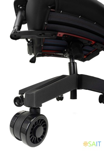 Кресло игровое Knight Outrid Smile черный эко.кожа с подголов. крестов. пластик