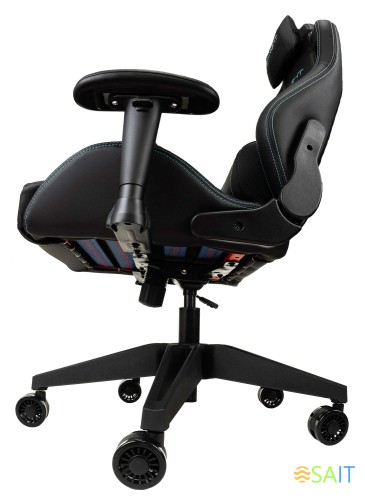 Кресло игровое Knight Outrid Smile черный эко.кожа с подголов. крестов. пластик