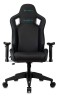 Кресло игровое Knight Outrid Smile черный эко.кожа с подголов. крестов. пластик