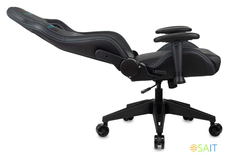 Кресло игровое Knight Outrid Smile черный эко.кожа с подголов. крестов. пластик