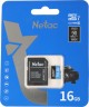 Флеш карта microSDHC 16GB Netac NT02P500STN-016G-R P500 + adapter