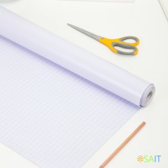 Пленка Deli EZ75319 Macaron для учебника с липк.сл. ПП гладкая прозр. 450мм x 9.1м