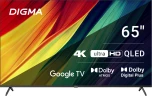 Телевизор QLED Digma 65" DM-LED65UQB31 Google TV Frameless Metal черный/черный 4K Ultra HD 60Hz MEMC DVB-T DVB-T2 DVB-C DVB-S DVB-S2 USB WiFi Smart TV